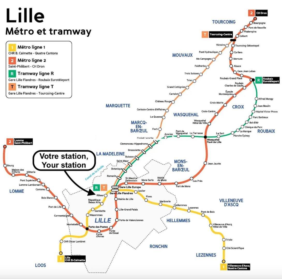 Lille Centre - 1Br In The Heart Of Lille! Apartamento Exterior foto